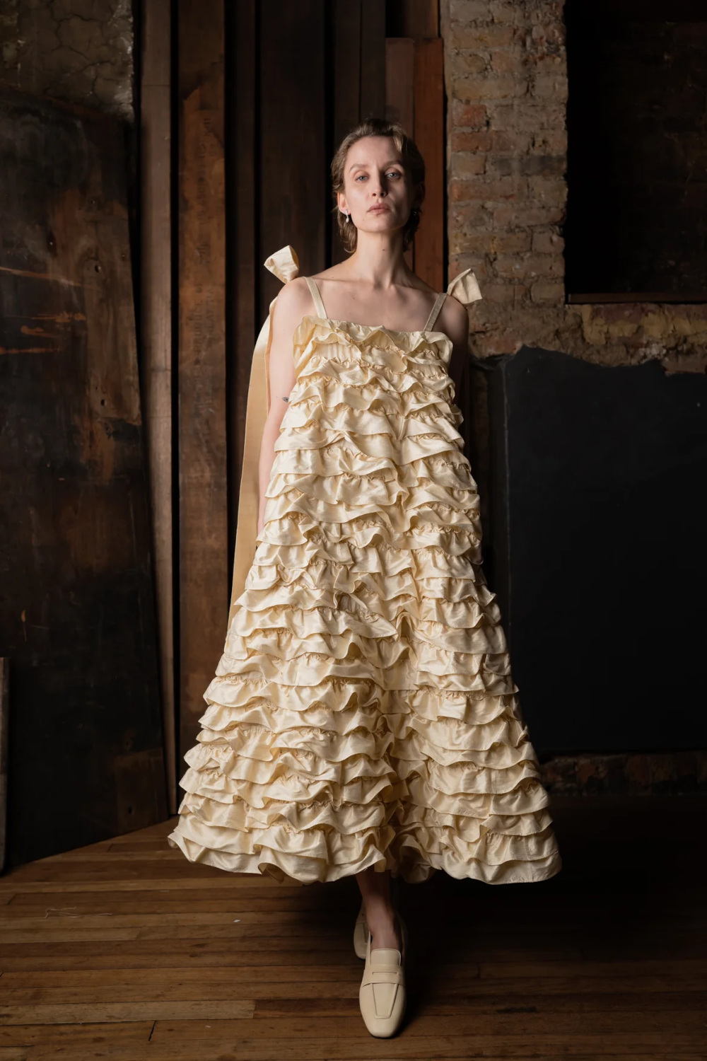 Woman in white dress