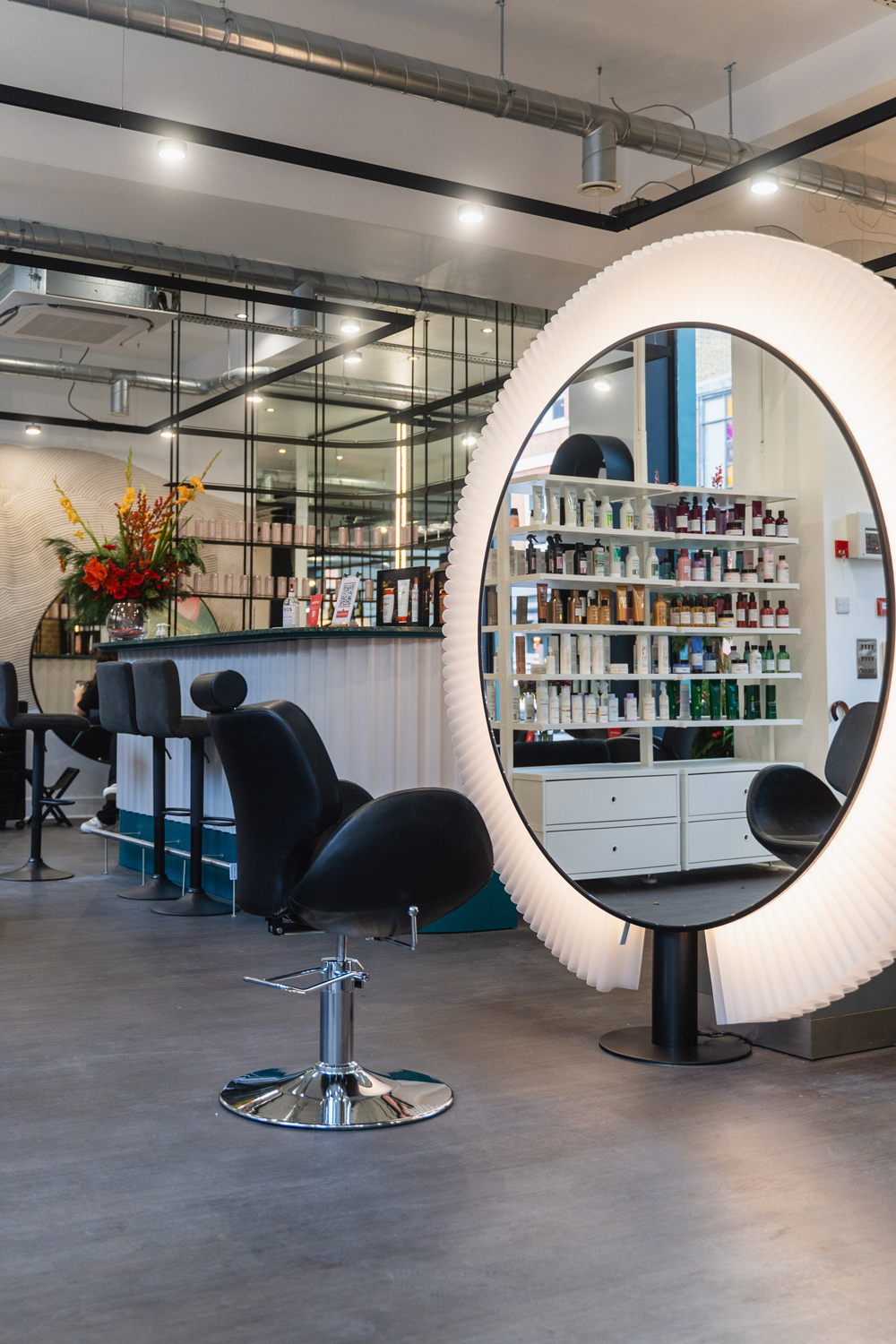Backstage beauty salon in Chelsea
