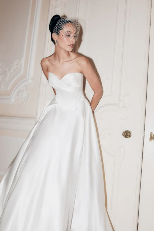 Woman in wedding dress