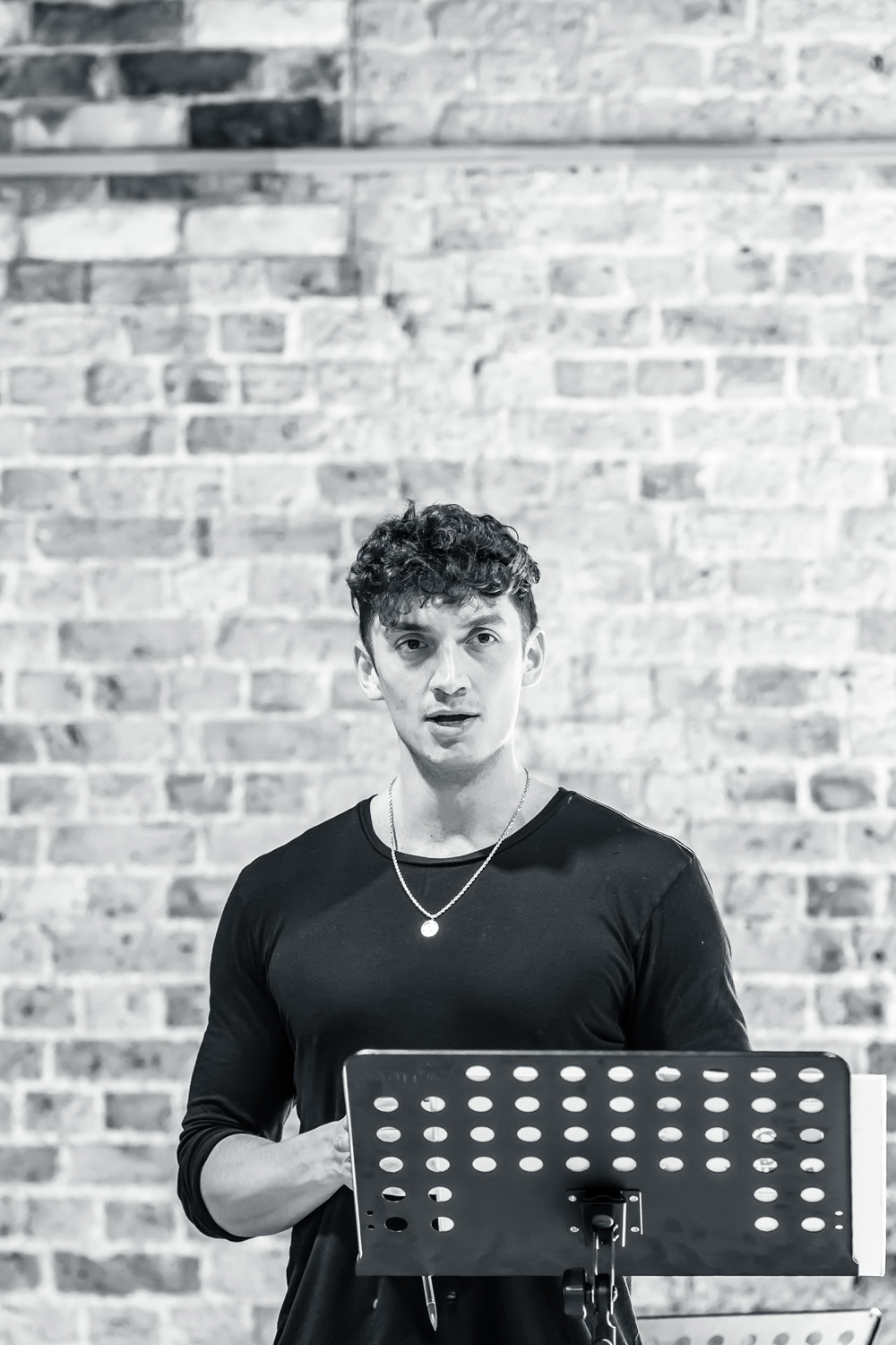James Olivas in rehearsals