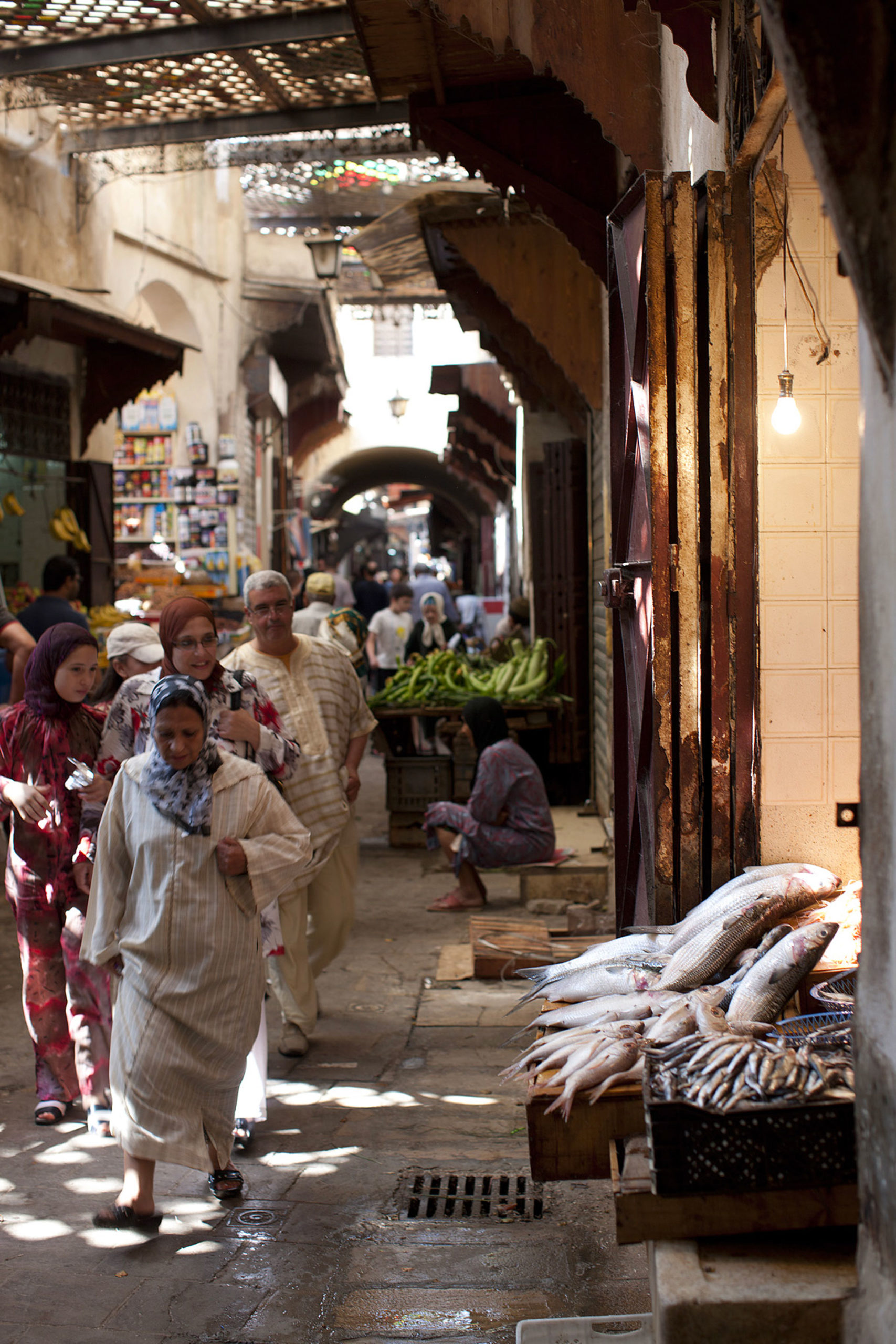 View of a street in Fez
