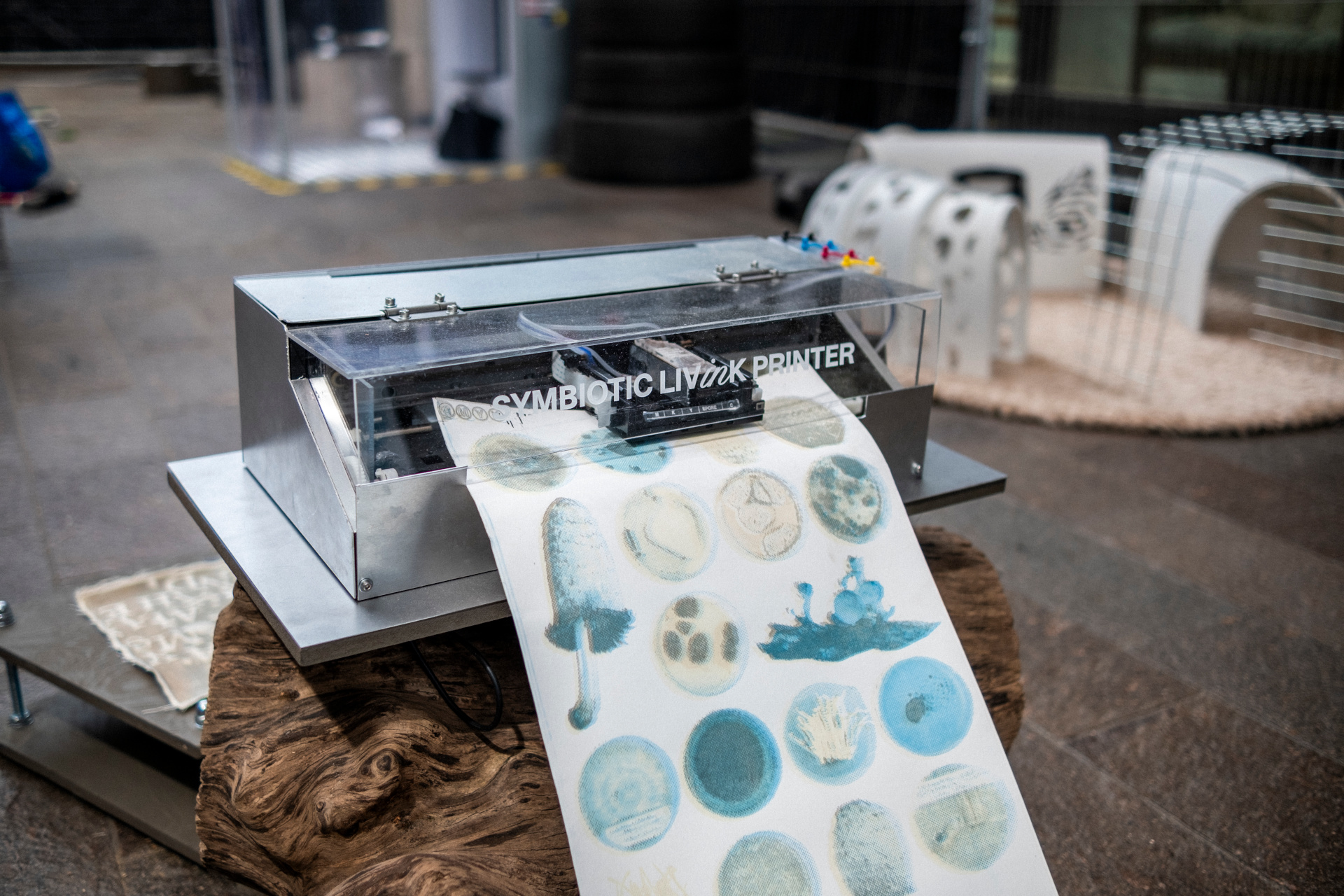 Machine printing on paper
