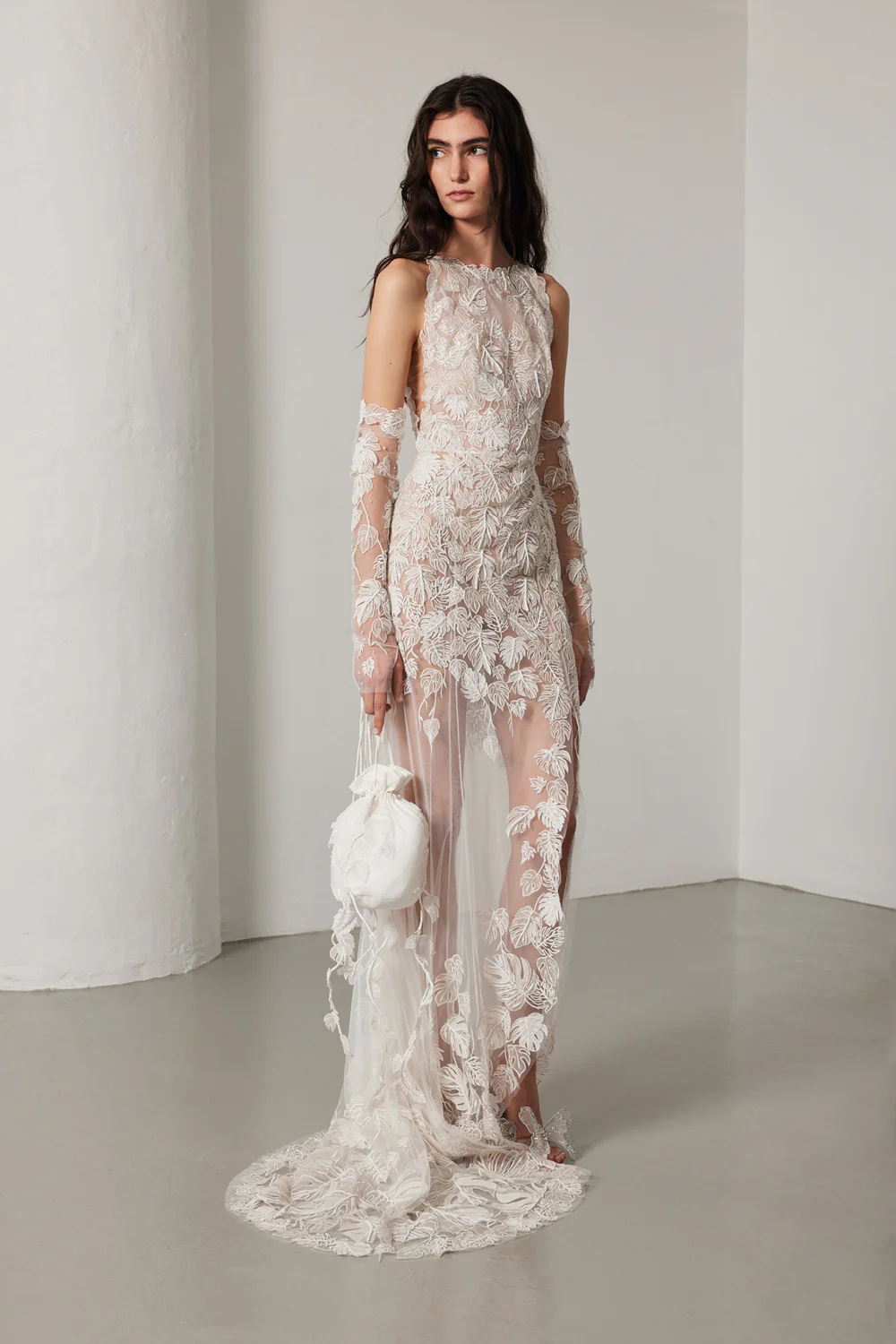 Woman in white dress