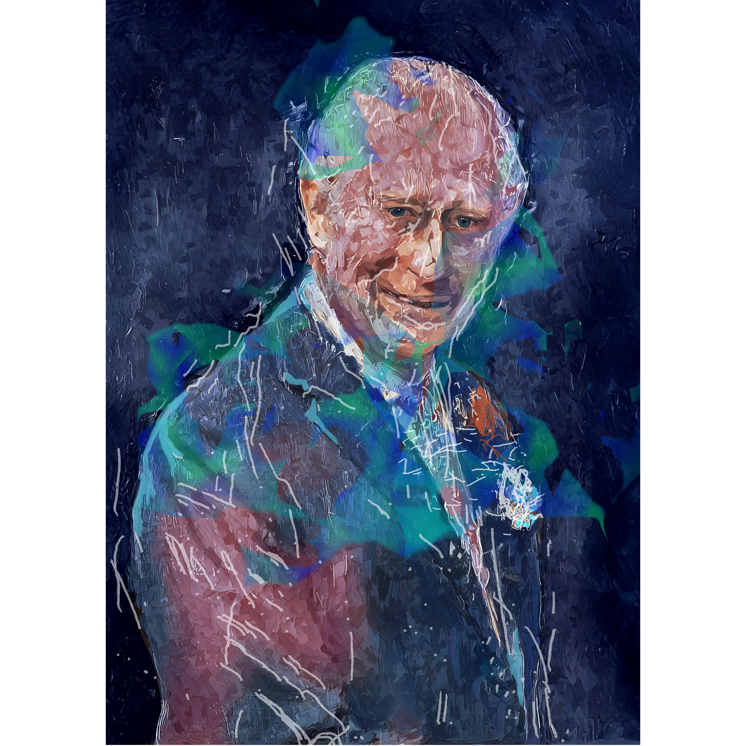 His Majesty King Charles III, painted by Ai-Da Robot