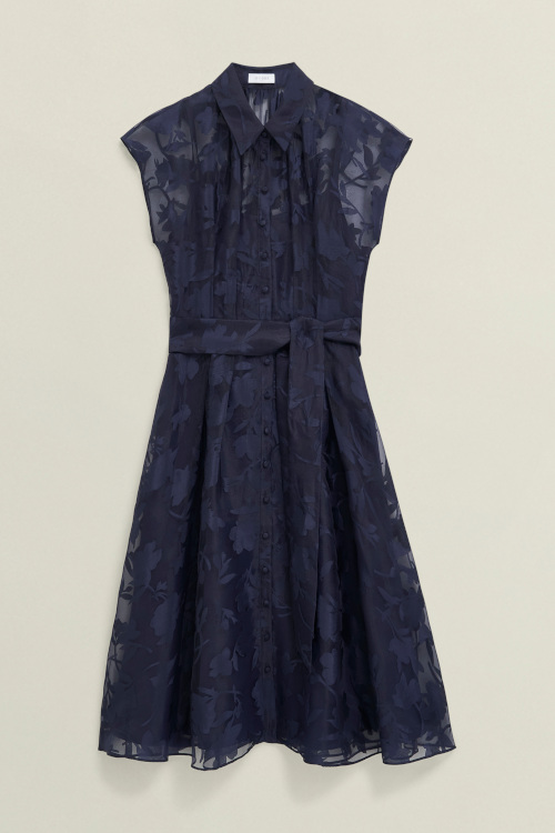Navy sheer dress | summer occasionwear