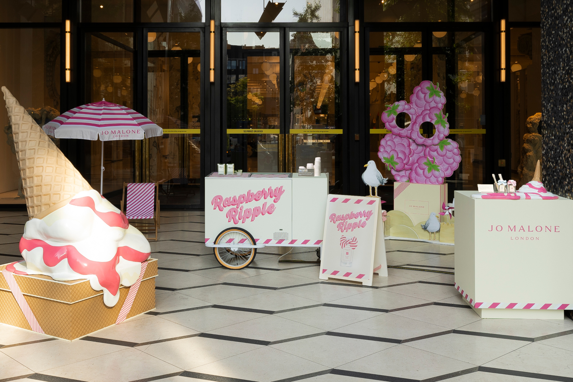 Jo Malone London raspberry ripple pop-up at Selfridges