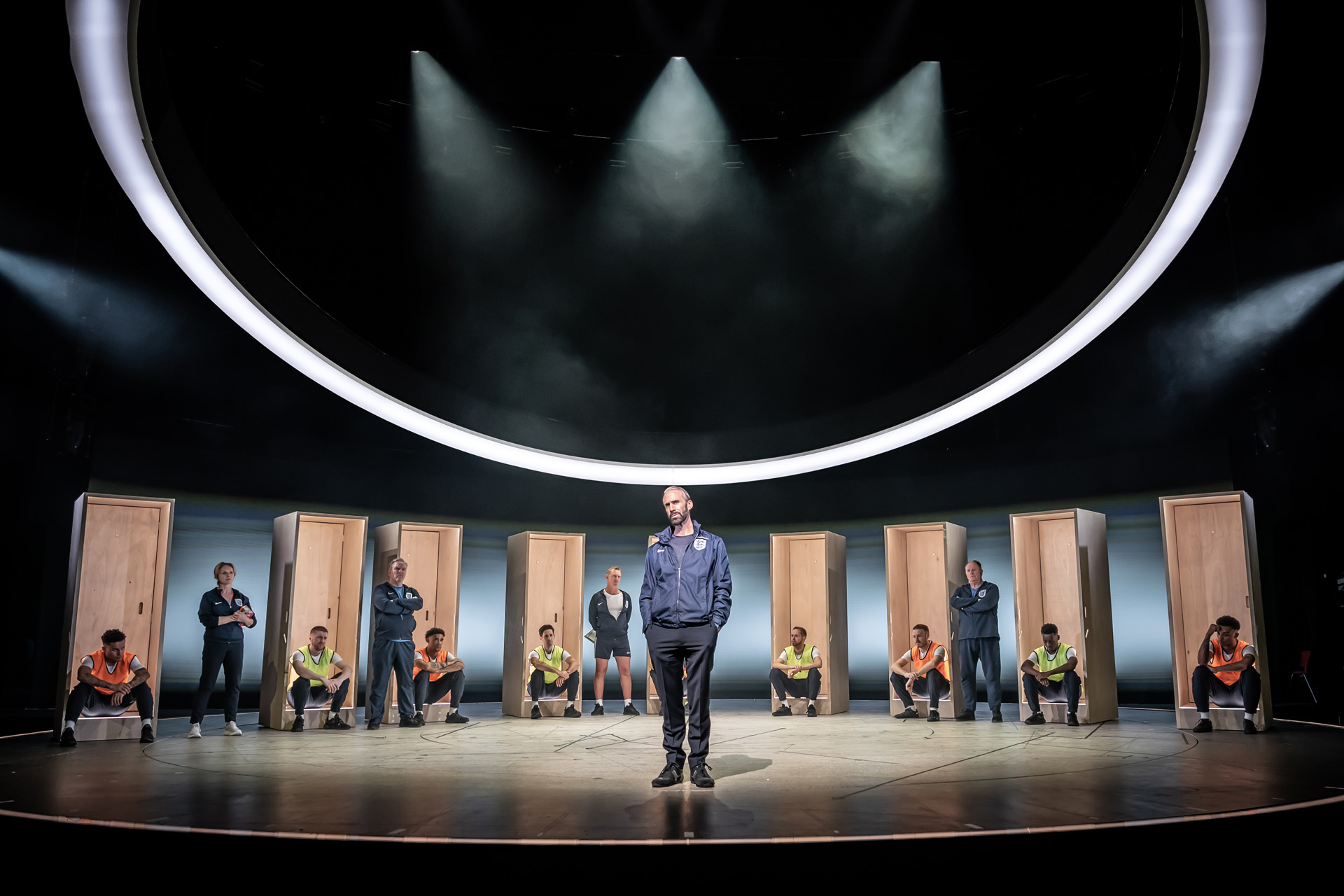 Joseph Fiennes as Gareth Southgate in Dear England in the West End
