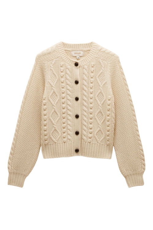 Cream knit cardigan | what to wear game fair