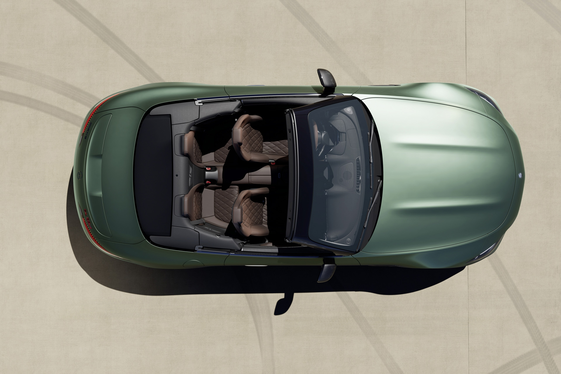 Aerial shot of Mercedes-AMG SL 63 S E Performance