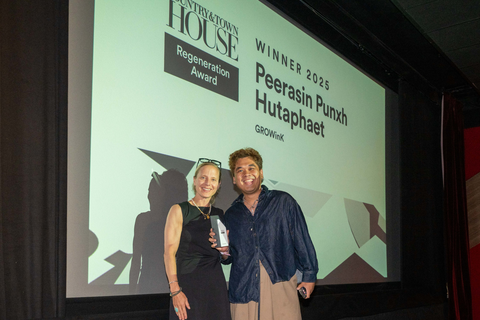 C&TH Editorial Director Lucy Cleland and Regeneration Award winner Peerasin Punxh Hutaphaet