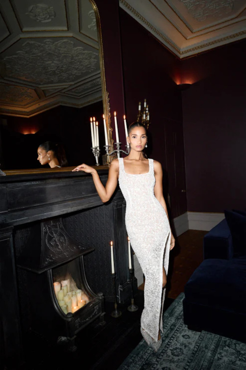 Woman in wedding dress