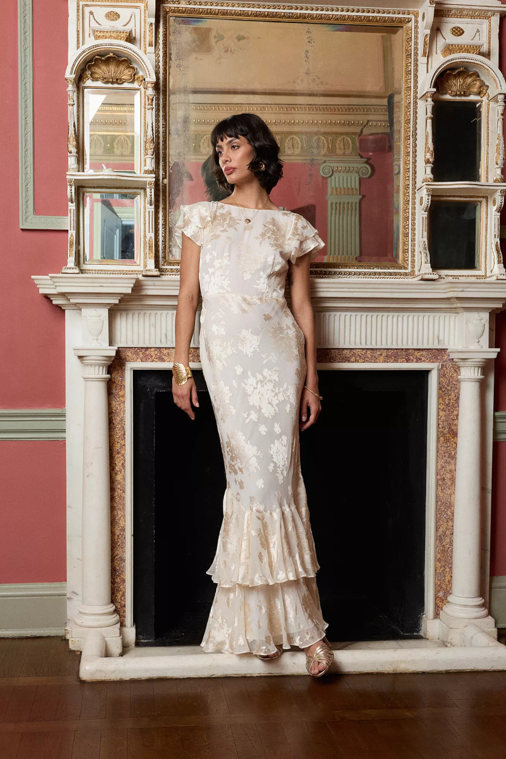 Woman in wedding dress