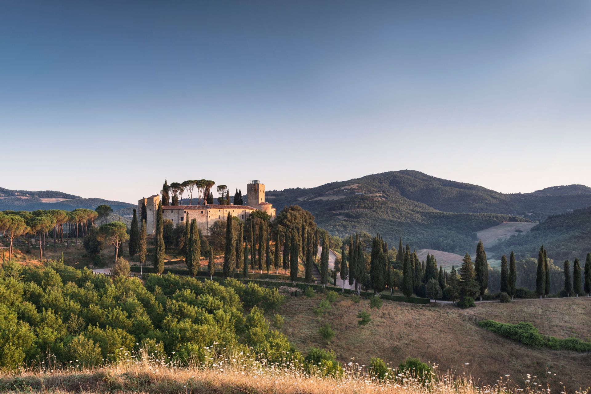 Castle hotel on an Umbrian hilltop