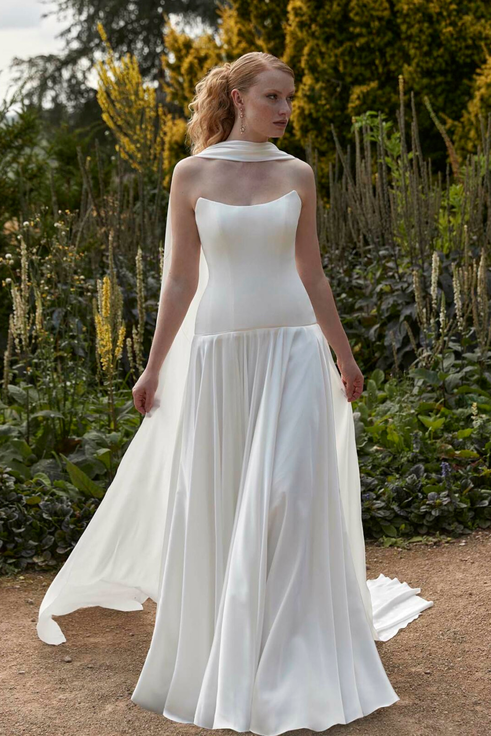 Woman in wedding dress