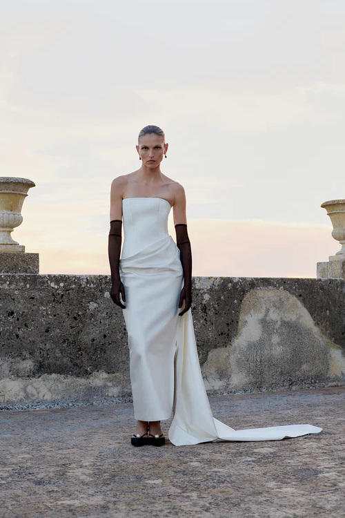 Woman in wedding dress