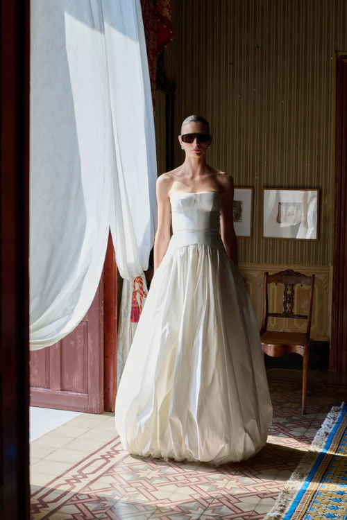 Woman in wedding dress