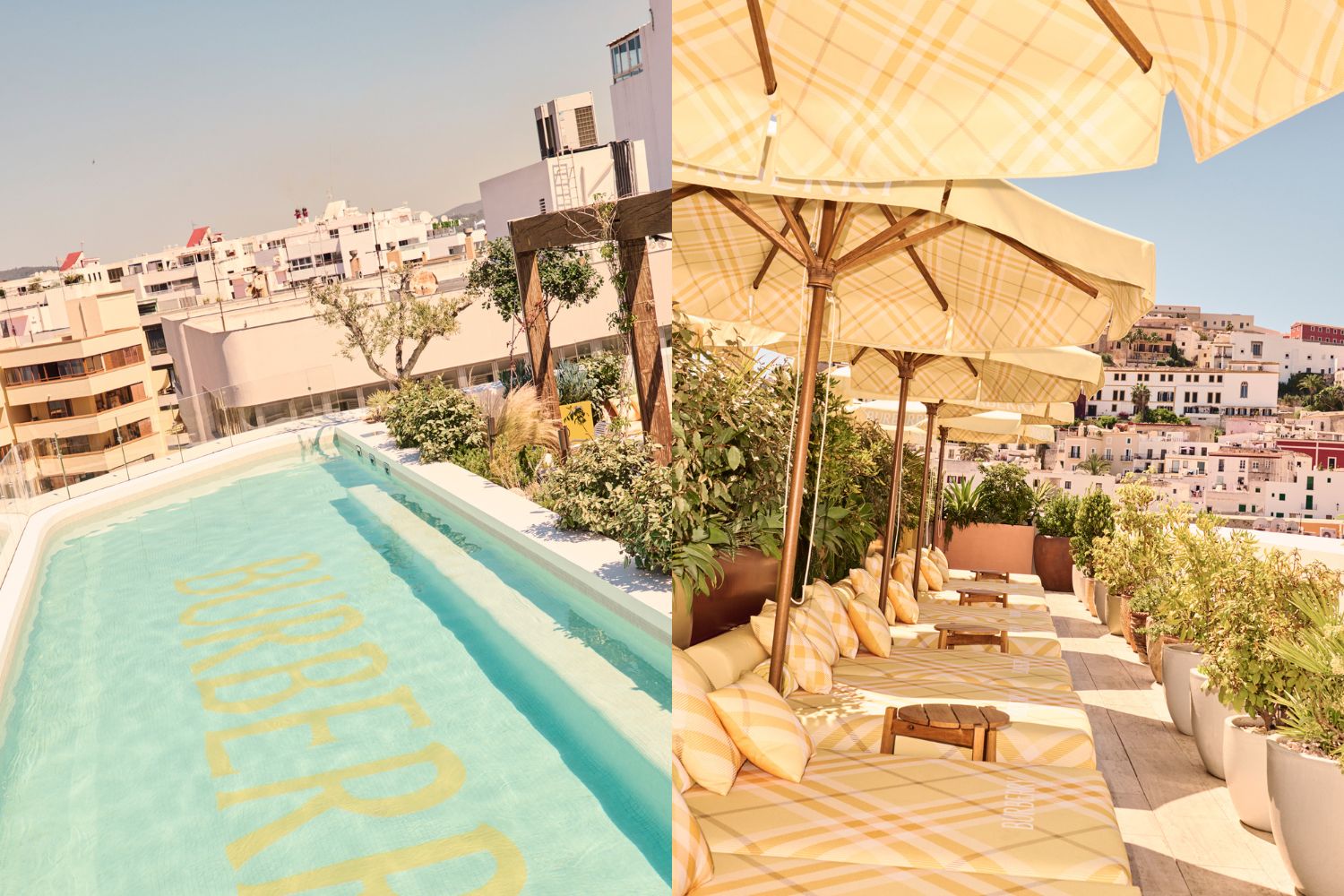 The Burberry beach club at The Standard in Ibiza