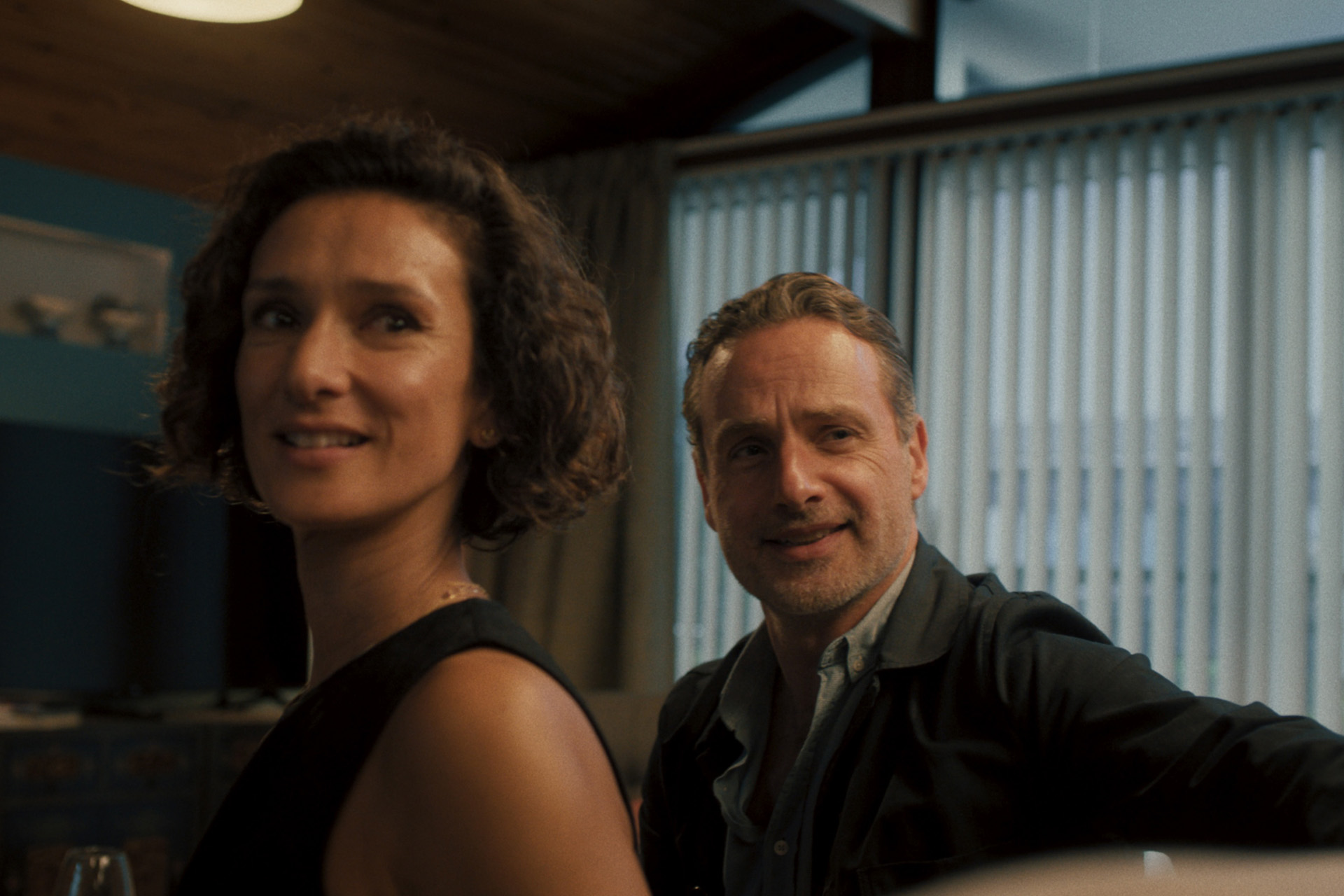 ANDREW LINCOLN as John and INDIRA VARMA as Fiona in Coldwater
