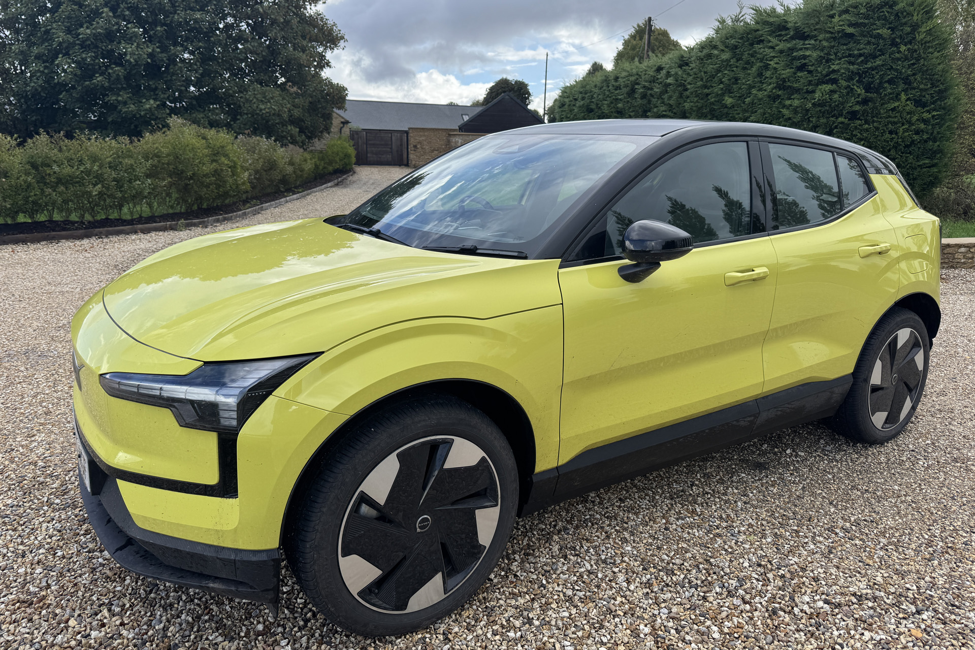 The side of the Volvo EX30