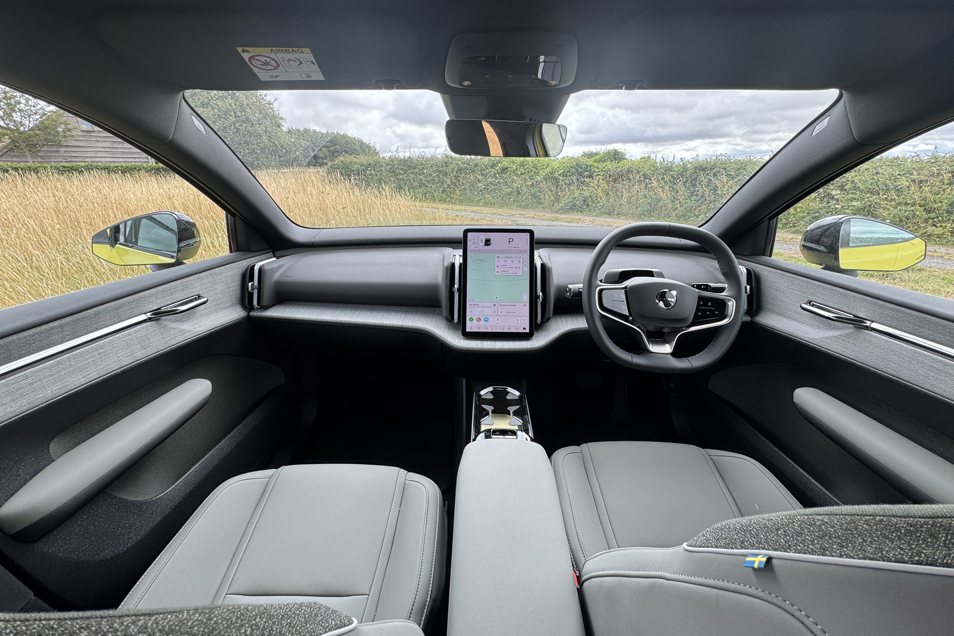 Inside the car