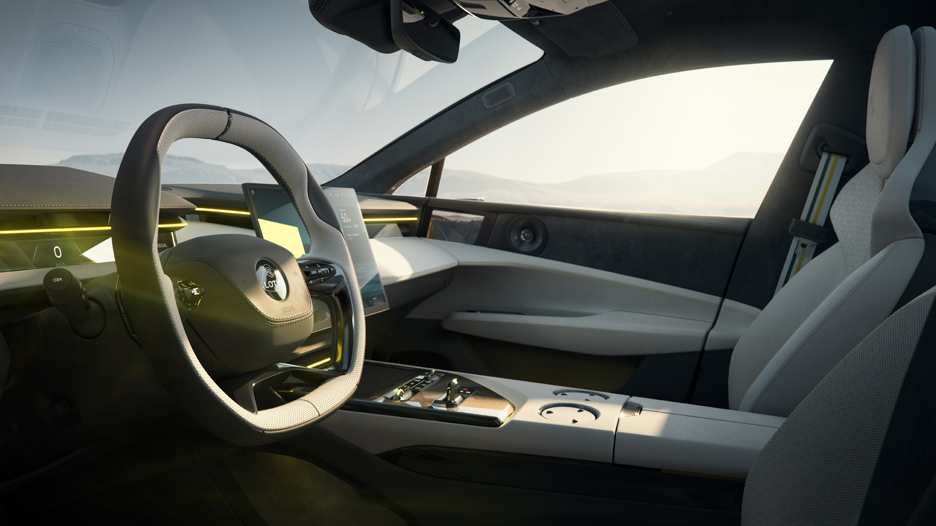 The interior of the Lotus Emeya R