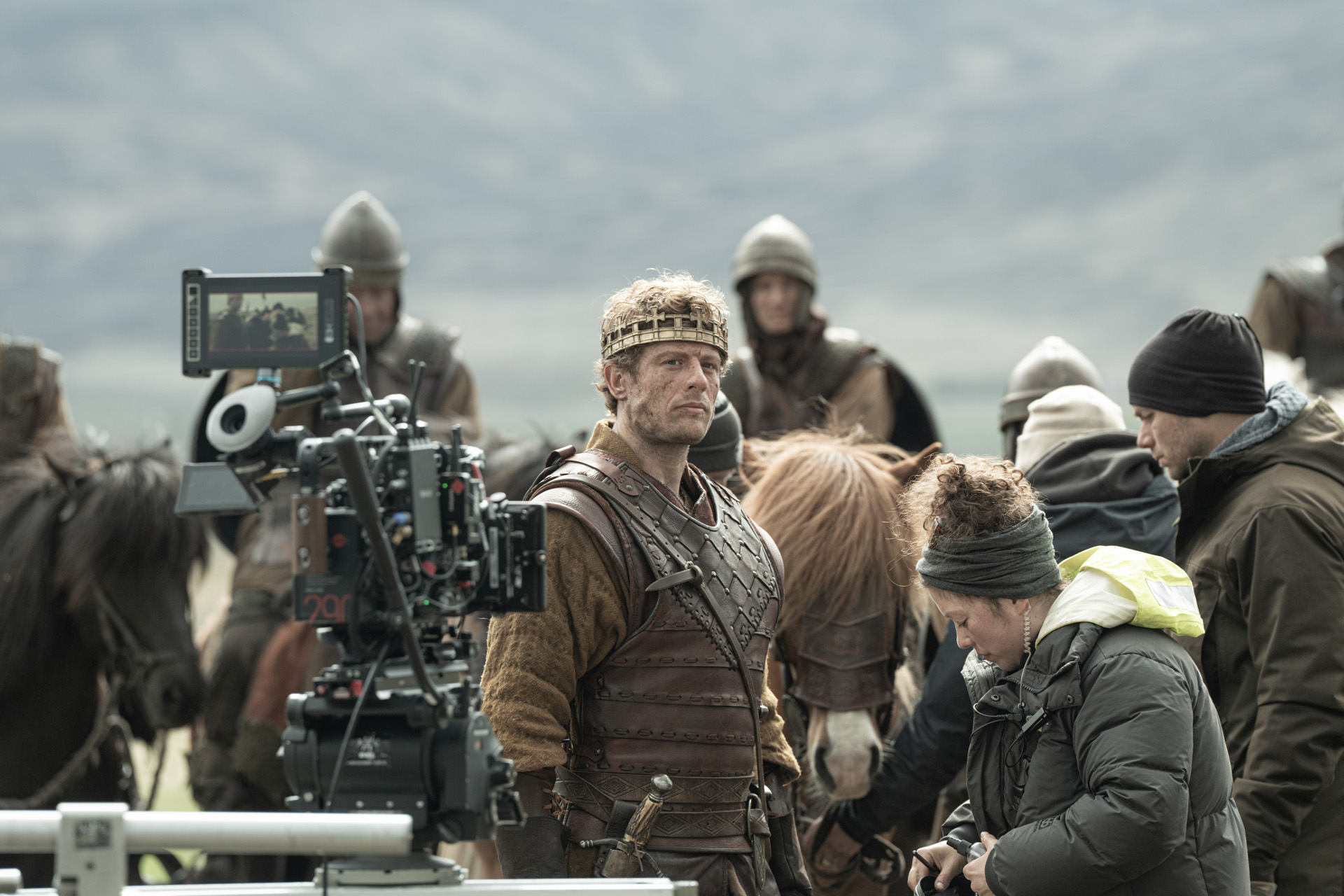James Norton on set in Iceland