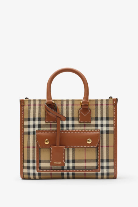Mini Burberry check tote