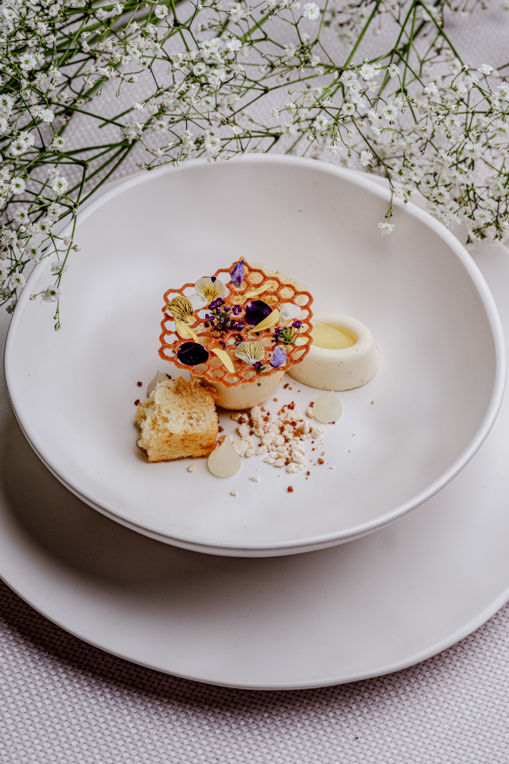 Plate of food from wedding caterer Caper & Berry