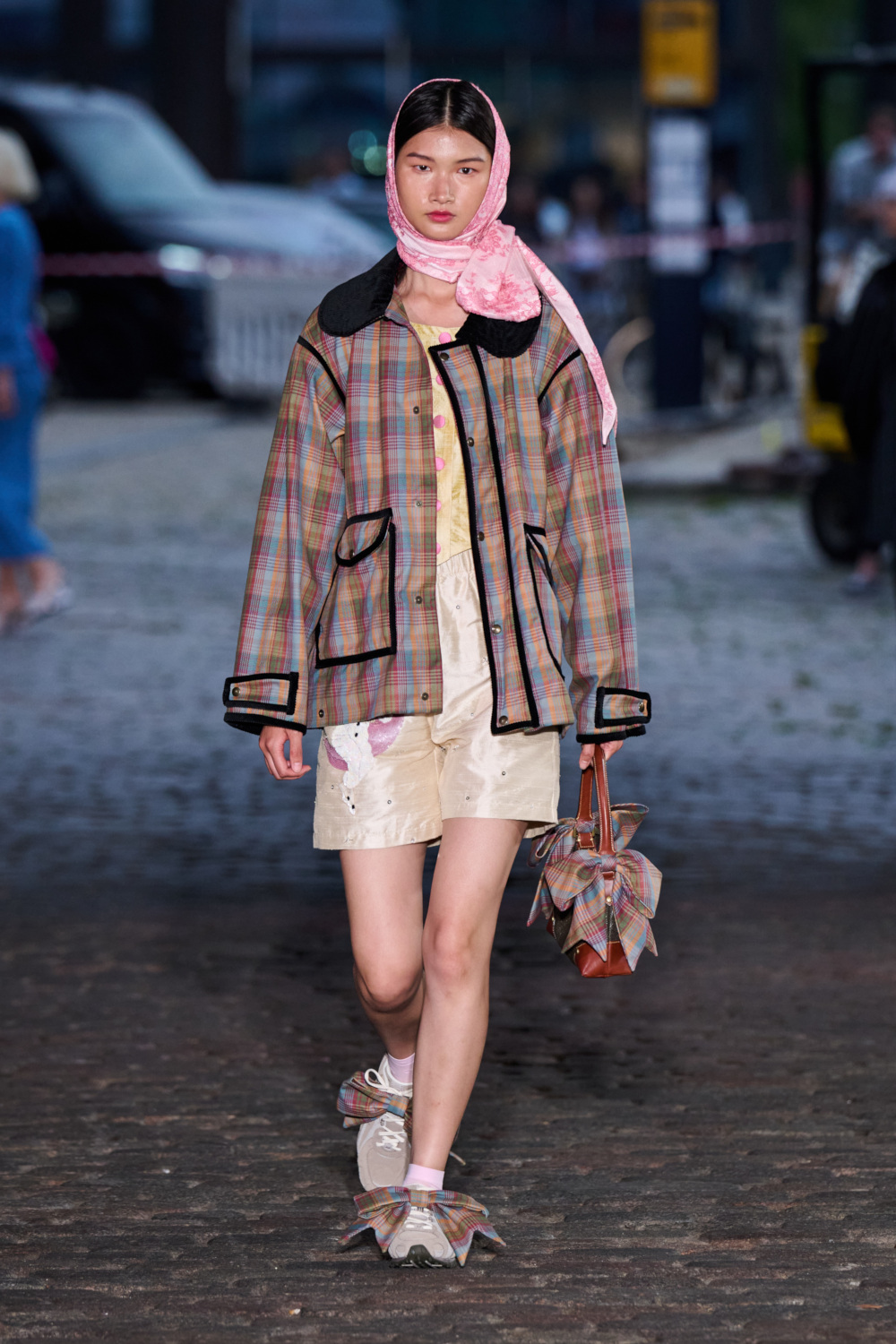 Model on runway