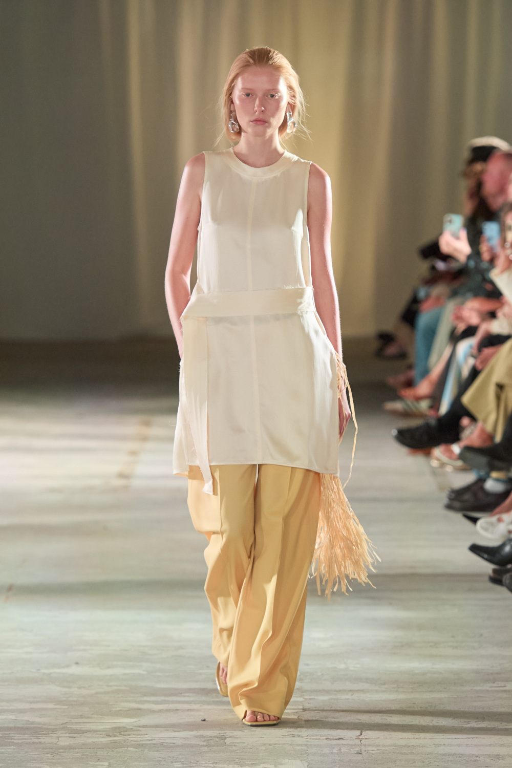 Model on runway