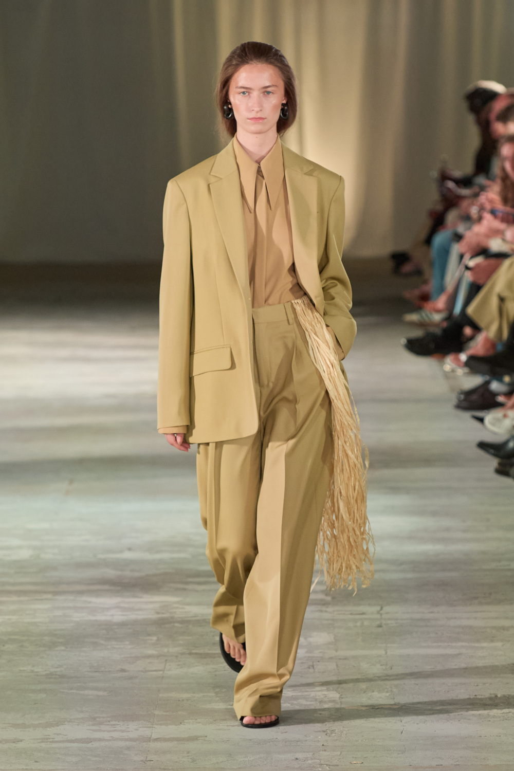 Model on runway