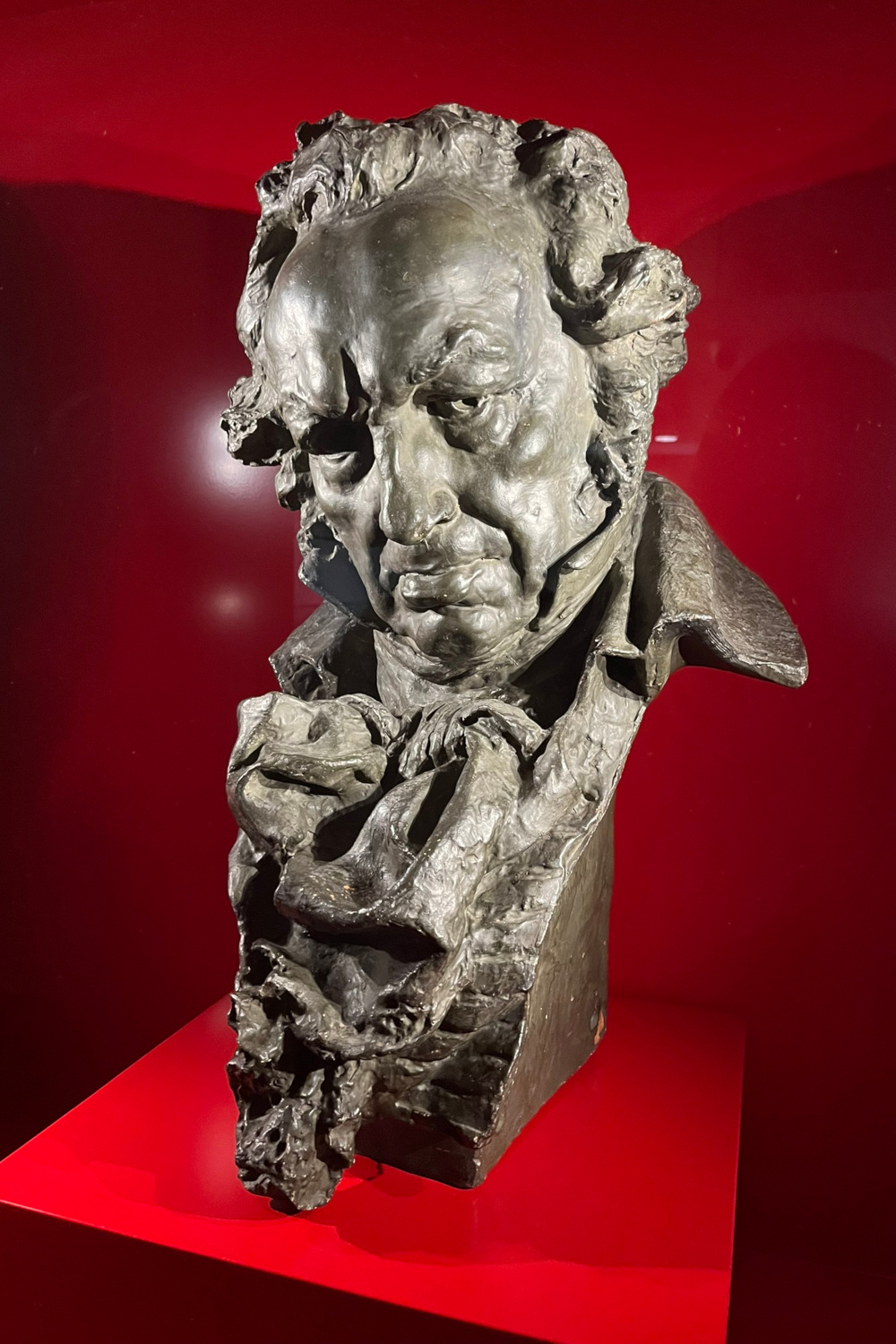 A bust of Goya