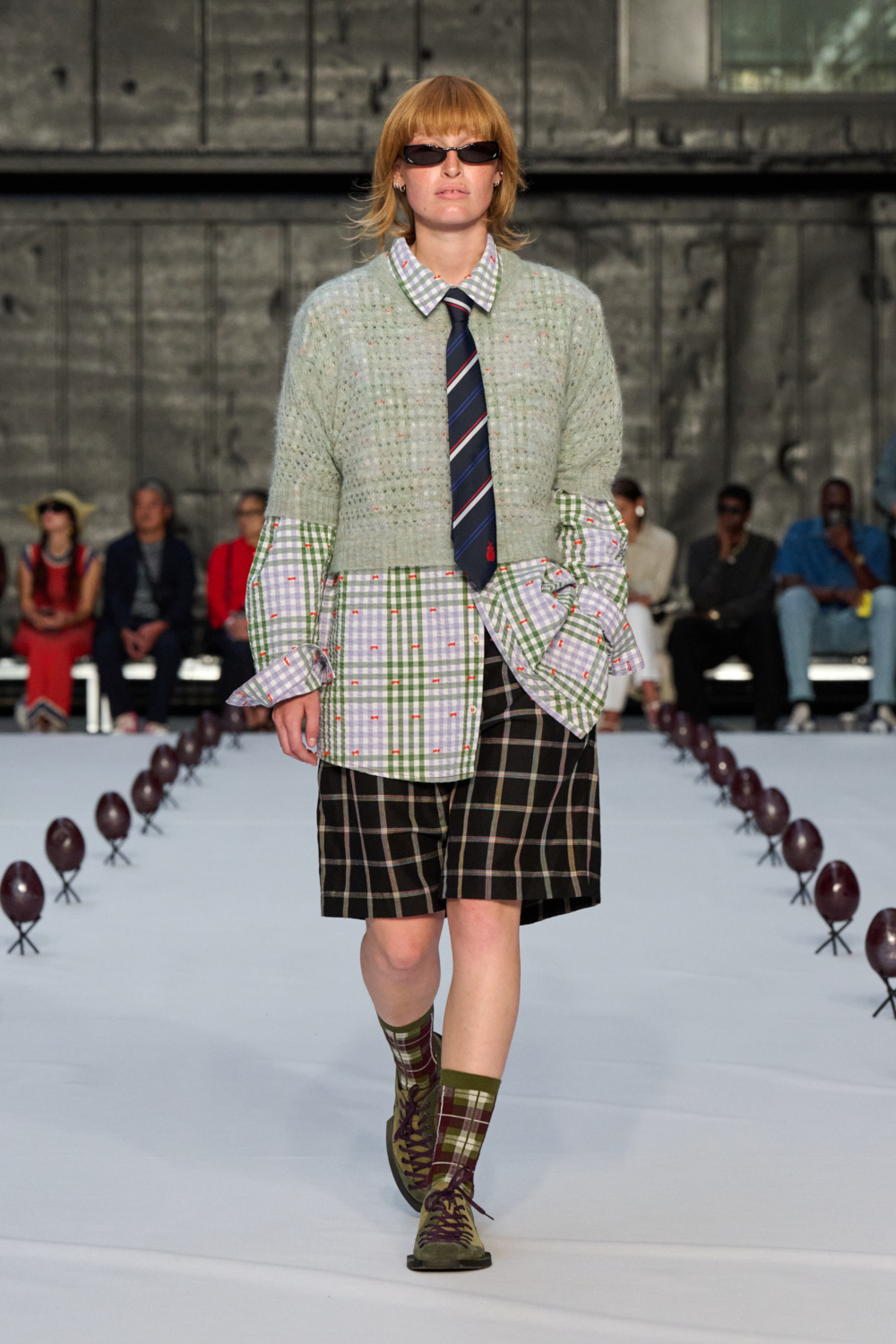Model on runway
