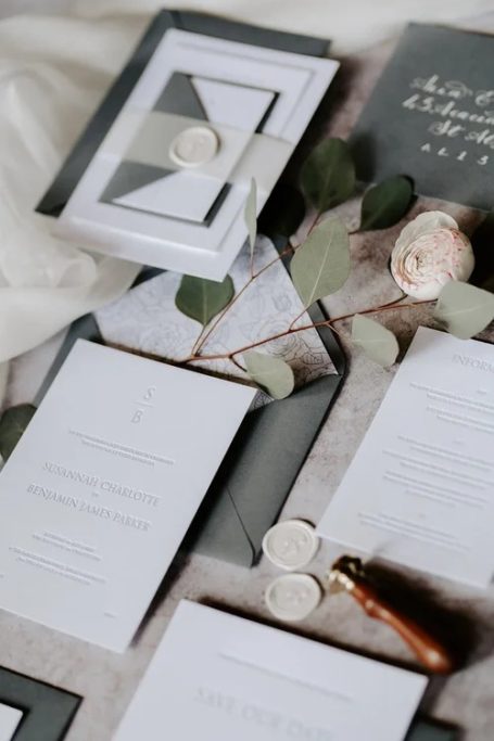Wedding invitations by Ink & Paper