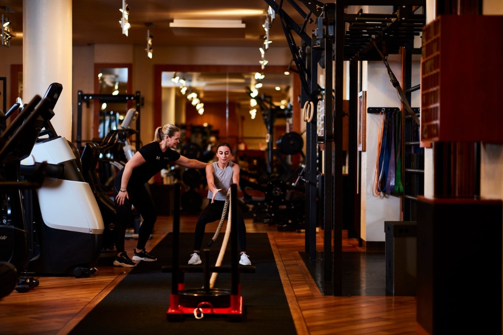People in luxury London gym KX