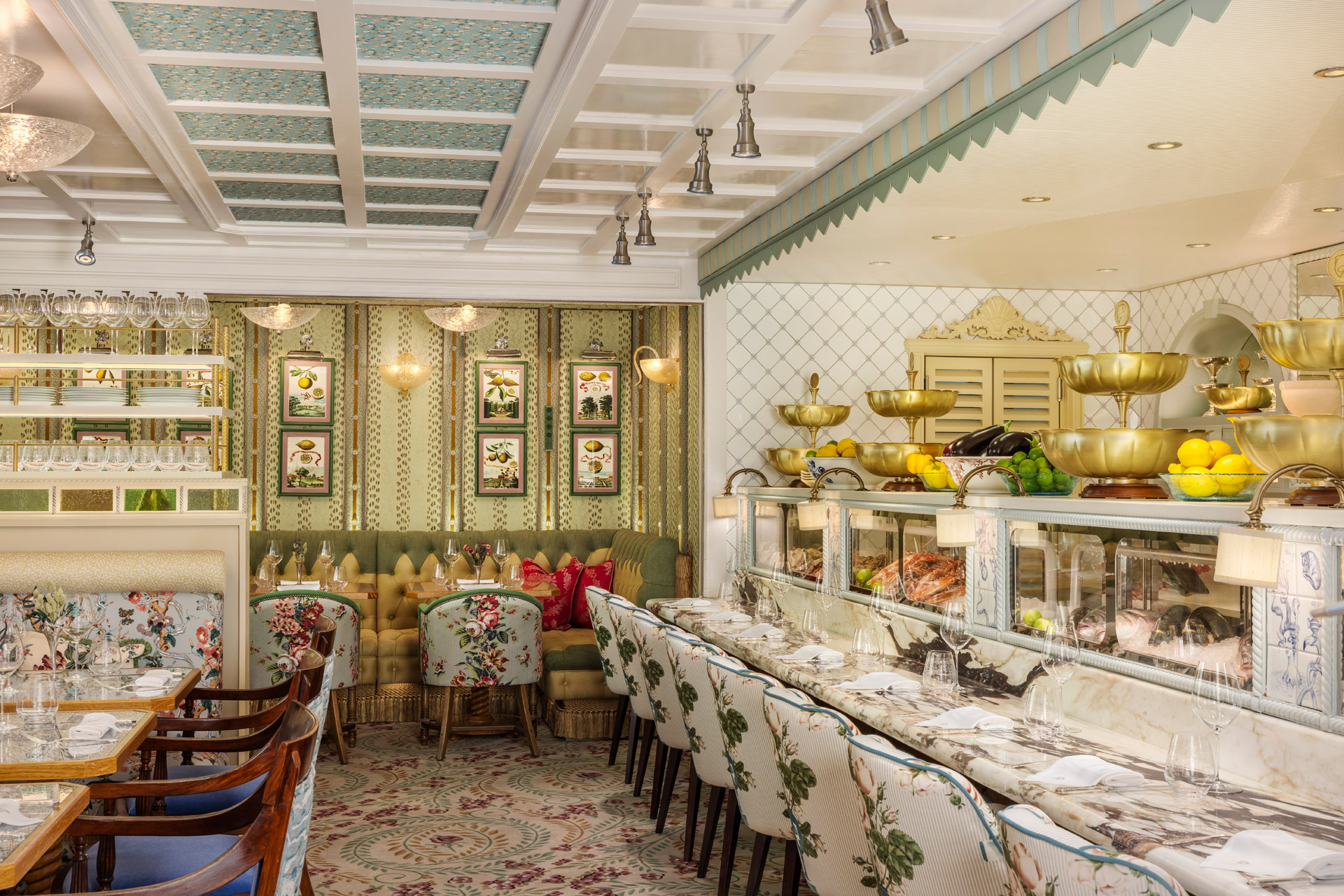 Interiors of Lilibet's restaurant
