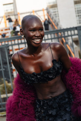 Woman with flawless skin | beauty podcasts