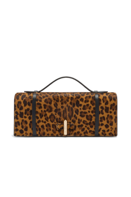 Leopard print clutch