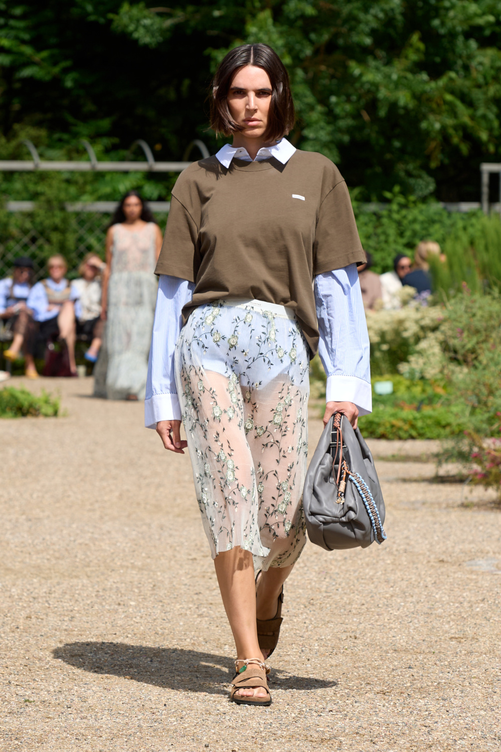 Model on runway