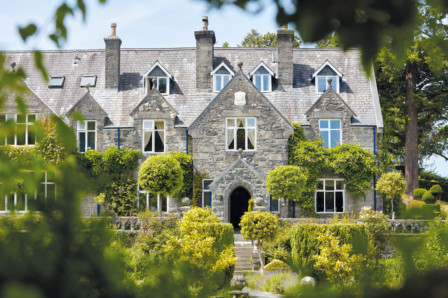 The exterior of Penmaenuchaf Hotel in Wales