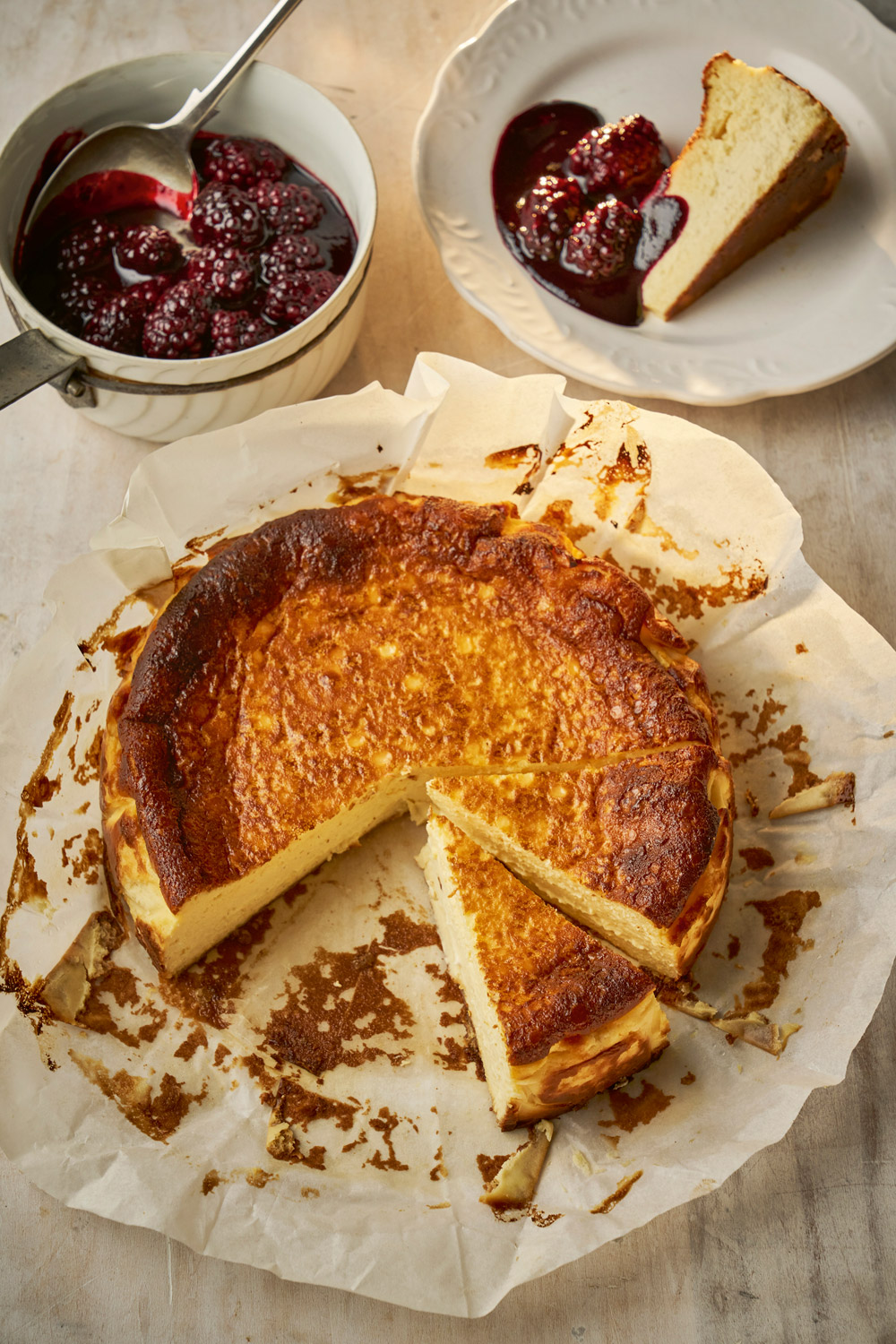 Raymond Blanc Basque cheesecake