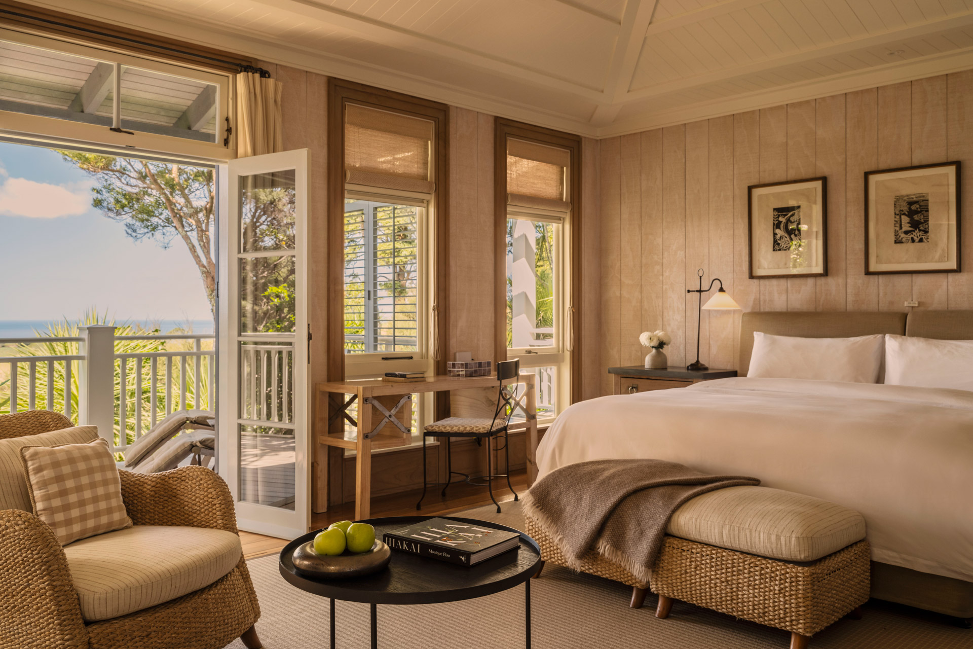 Bedroom at Rosewood Kauri Cliffs