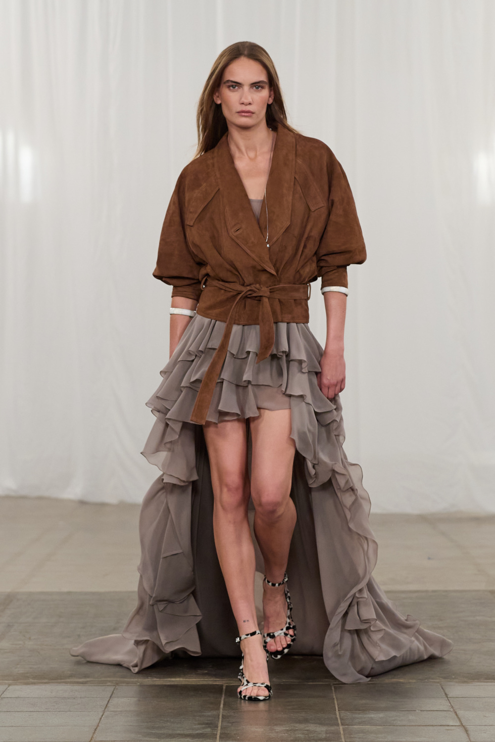Model on runway