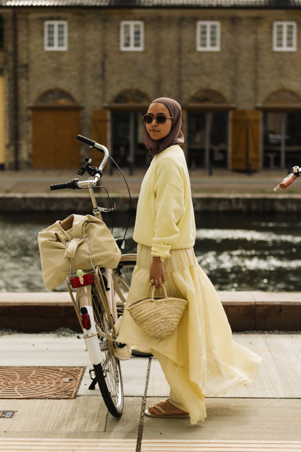 Woman wearing yellow