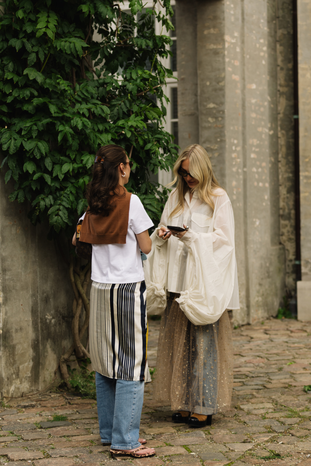 Two women stood together