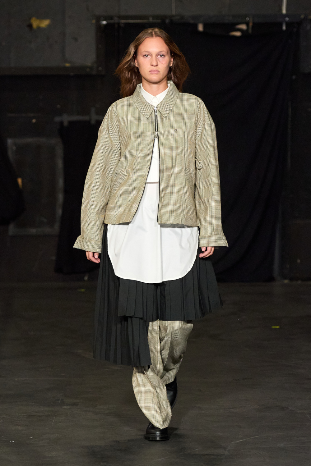 Model on runway