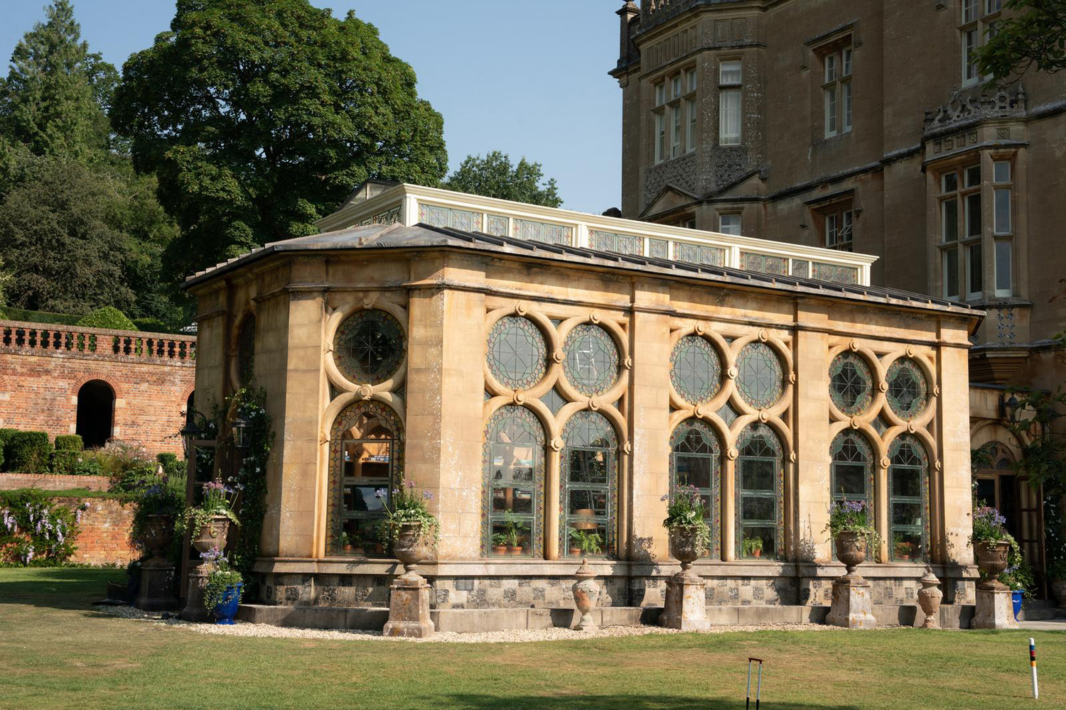 The orangery constructed at Englefield House to create the jigsaw room