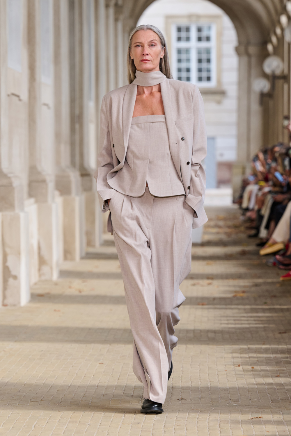 Model on runway