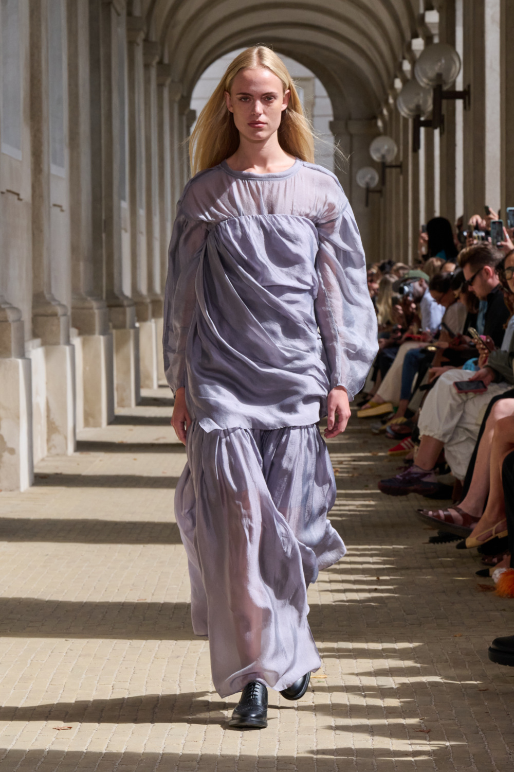 Model on runway