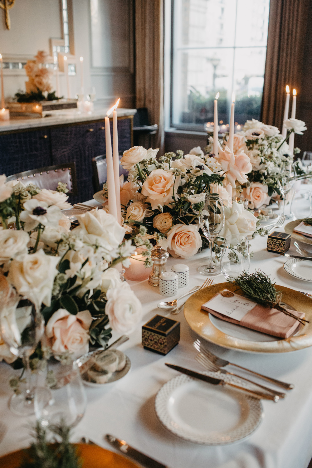 Flowers on table